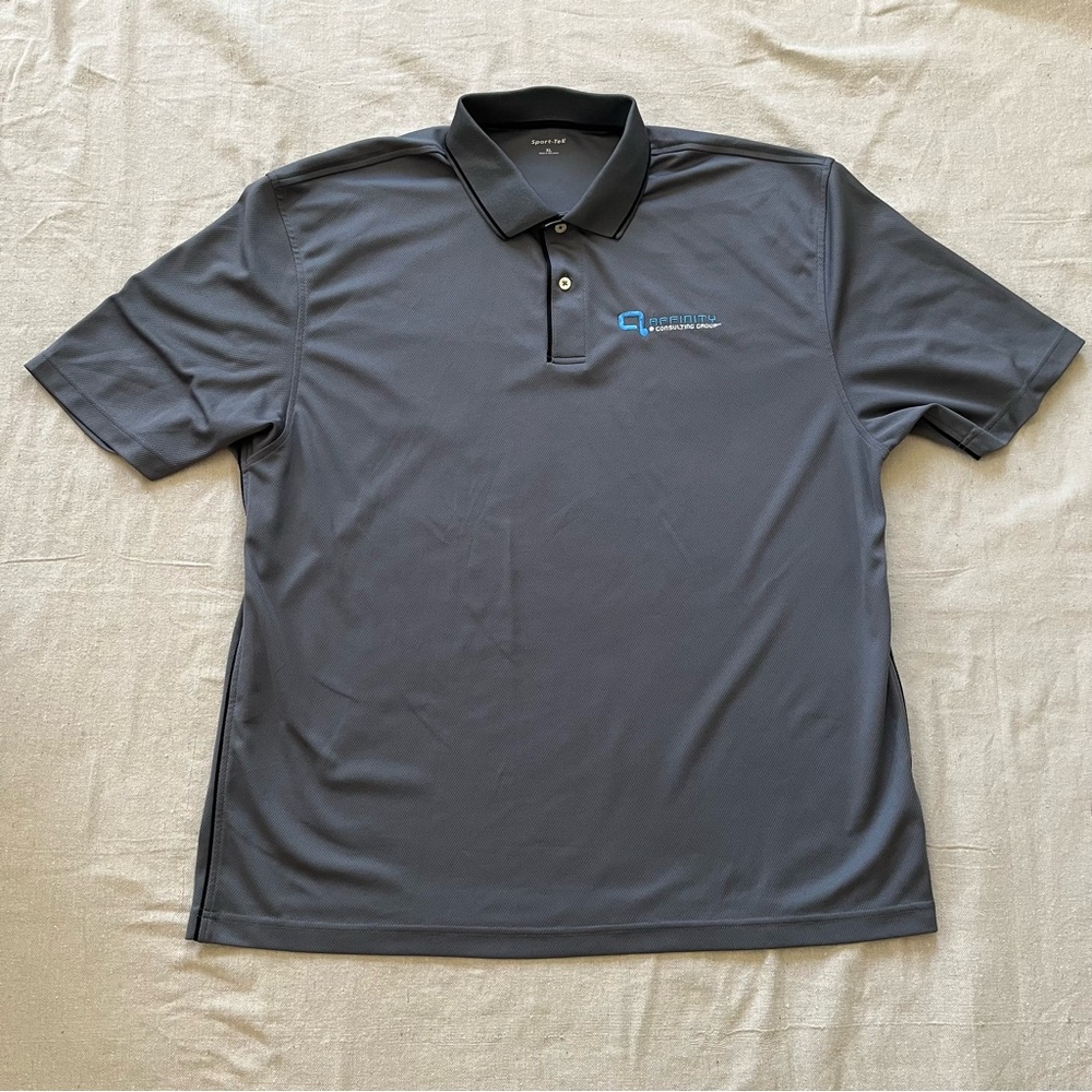2/$20 Sport-Tek Men’s Affinity Consulting Group Polo Golf Shirt Size XL